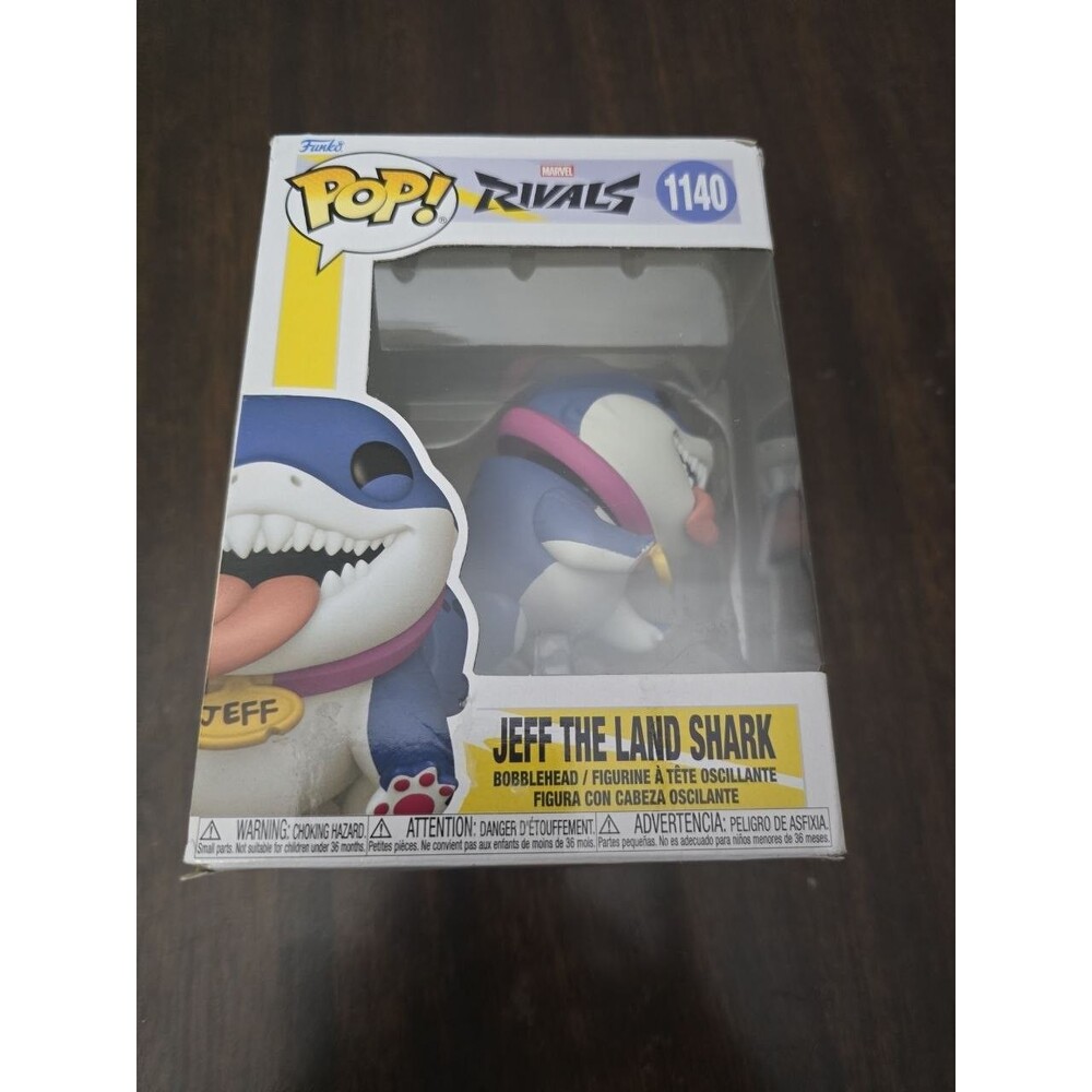 Funko Pop! Marvel Rivals Jeff the Land Shark #1140 Bobblehead HEAVY BOX DAMAGE